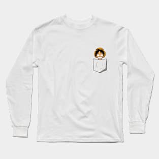 Luffy Chibi Pocket Long Sleeve T-Shirt